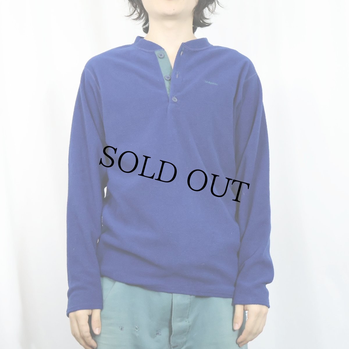 画像2: 90's Patagonia USA製 "CAPILENE" ヘンリーネック フリースロンT M (2)