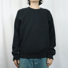 画像2: 90's STURDY SWEATS by Lee USA製 無地スウェット BLACK L (2)