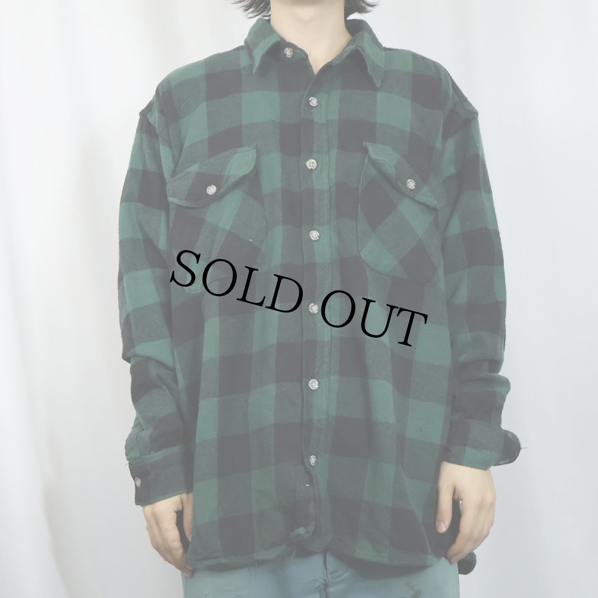 画像2: Stillwater Supply Co. バッファローチェック柄 ヘビーネルシャツ XL (2)