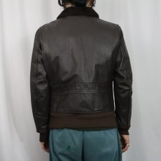 画像3: 80's U.S.NAVY G-1 レザーフライトジャケット SIZE40 (3)