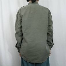 画像3: 90's Willis & Geiger USA製 ガンパッチ付き コットンサファリシャツ L (3)
