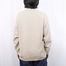 画像3: Mendocino Vネック カシミアニットセーター XL (3)