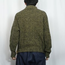 画像3: 60〜70's HOWARD sportswear ショールカラー ボア×ウールニットセーター L (3)