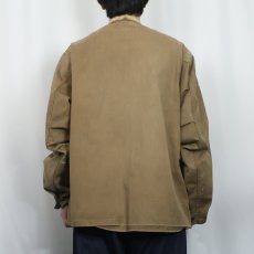 画像3: 60〜70's IDEAL ペンキペイント コットンワークジャケット (3)