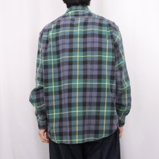 画像3: 90's POLO SPORT Ralph Lauren チェック柄 ヘビーネルシャツ L (3)