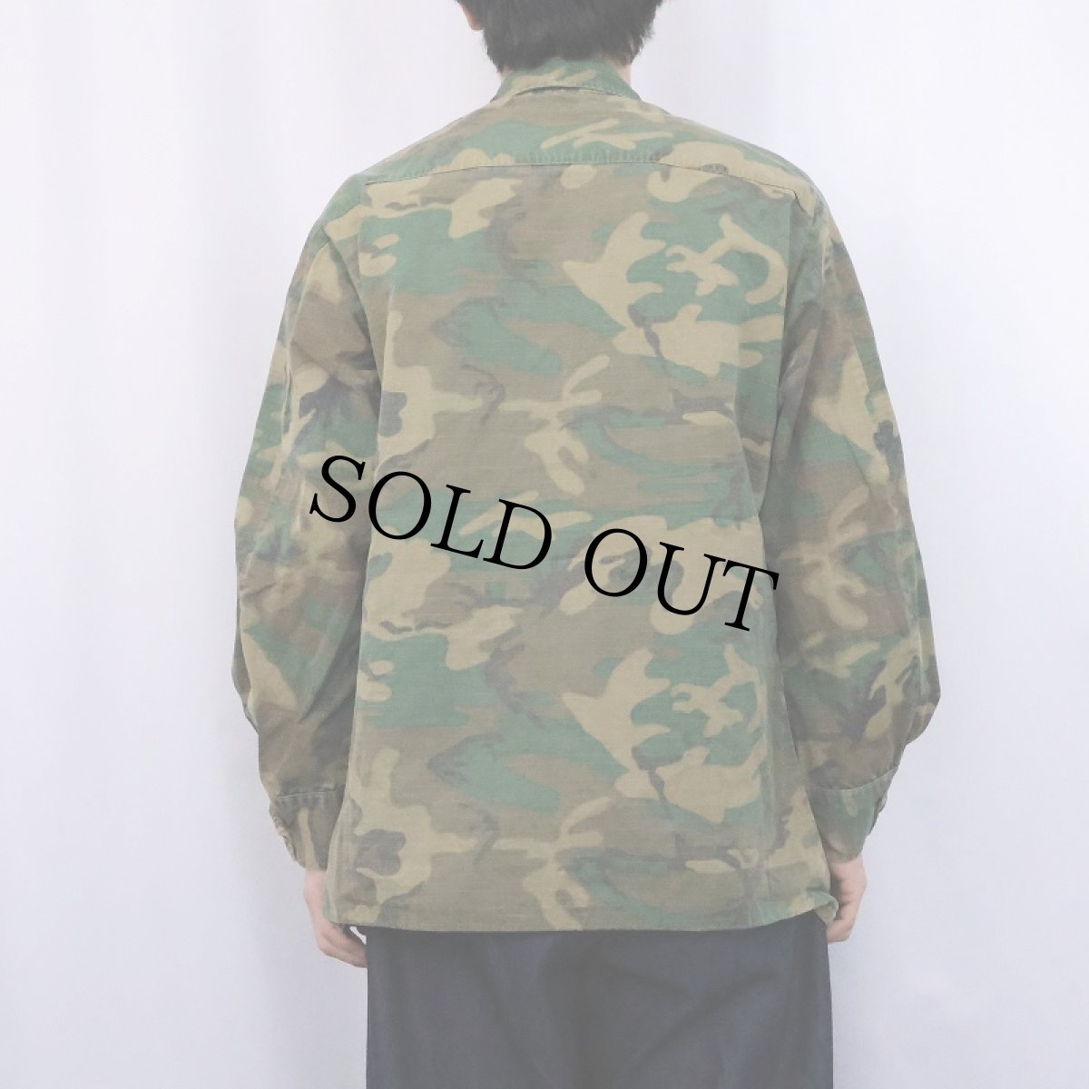 画像3: 60's U.S.ARMY ERDL迷彩 "グリーンリーフ" ファティーグジャケット MEDIUM-SHORT (3)
