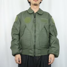 画像2: 2010's U.S.AIR FORCE CWU-45/P "NOVOLOID" フライトジャケット MEDIUM (2)