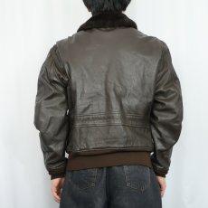 画像3: 80's U.S.NAVY G-1フライトジャケット SIZE42 (3)