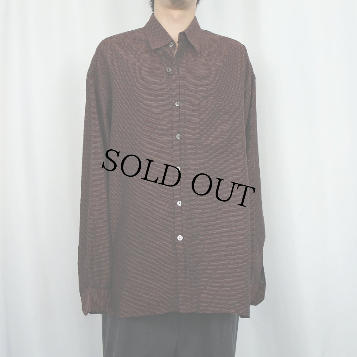 画像2: 80〜90's Messori ITALY製 総柄 シャツ XXL (2)