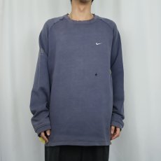 画像2: NIKE ロゴ刺繡 切り替えデザイン スウェット XXL (2)