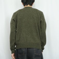 画像3: POLO Ralph Lauren ロゴ刺繍 Vネック ラムウールニットセーター XL (3)