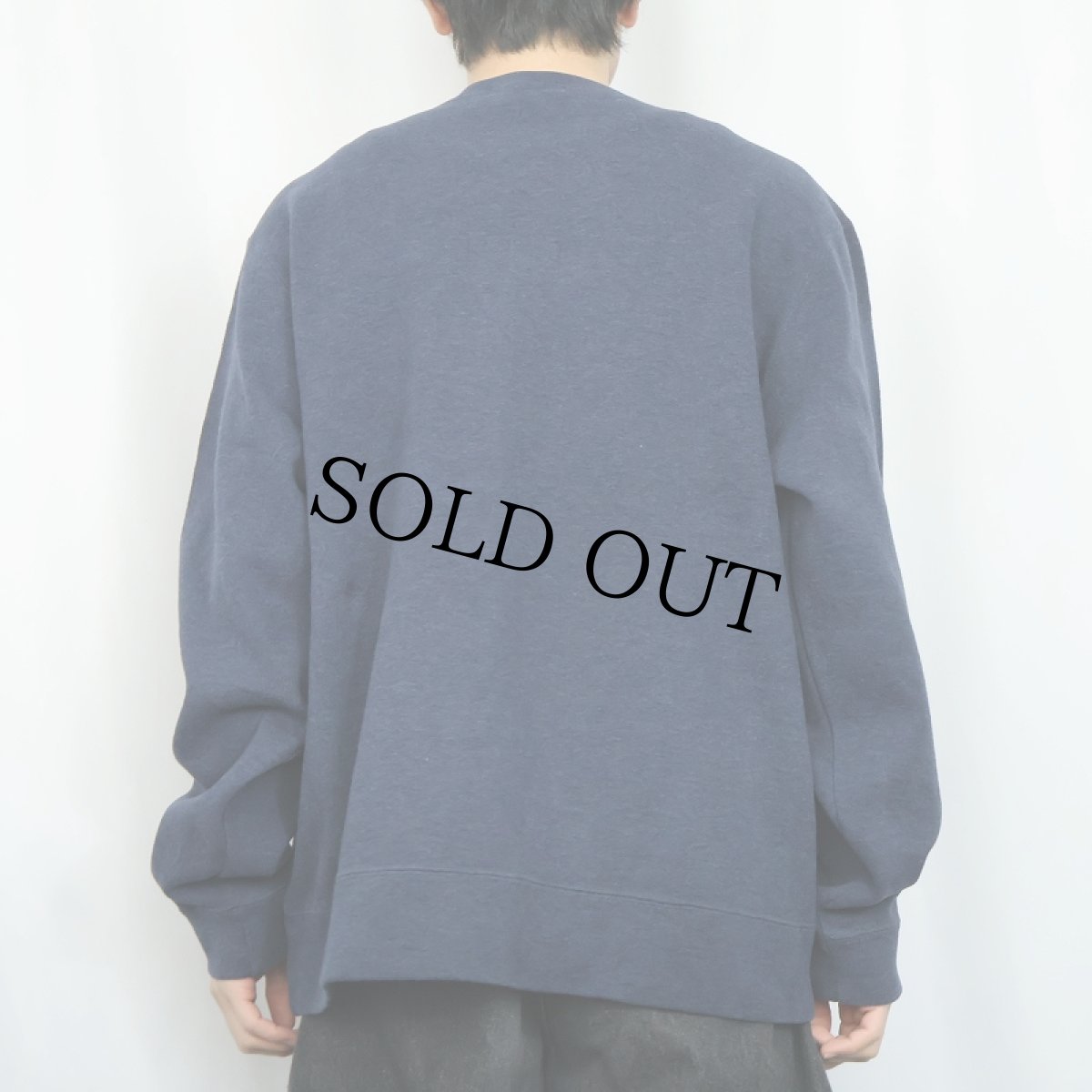 画像3: POLO Ralph Lauren ロゴ刺繍 Vネック コットンニットセーター NAVY XL (3)