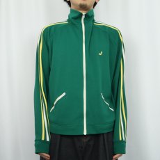 画像2: 70〜80's Jantzen USA製 ロゴ刺繡 サイドライン トラックジャケット L (2)