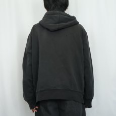 画像3: POLO Ralph Lauren ロゴ刺繍 スウェットジップパーカー BLACK XXL (3)