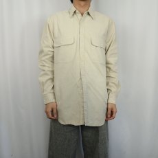 画像2: 80's BANANA REPUBLIC コットンシャツ M (2)
