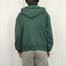 画像3: 90's Coleman 裏サーマル スウェットジップパーカー L (3)