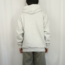 画像3: 90's PLUMA 裏サーマル ポリエステル スウェットジップパーカー L (3)