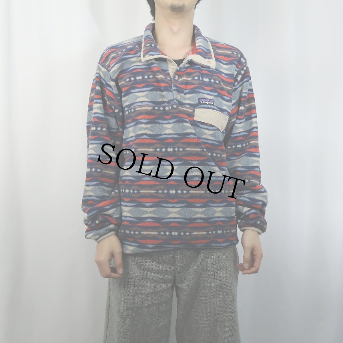 画像2: 2022SS Patagonia 総柄 スナップT M (2)