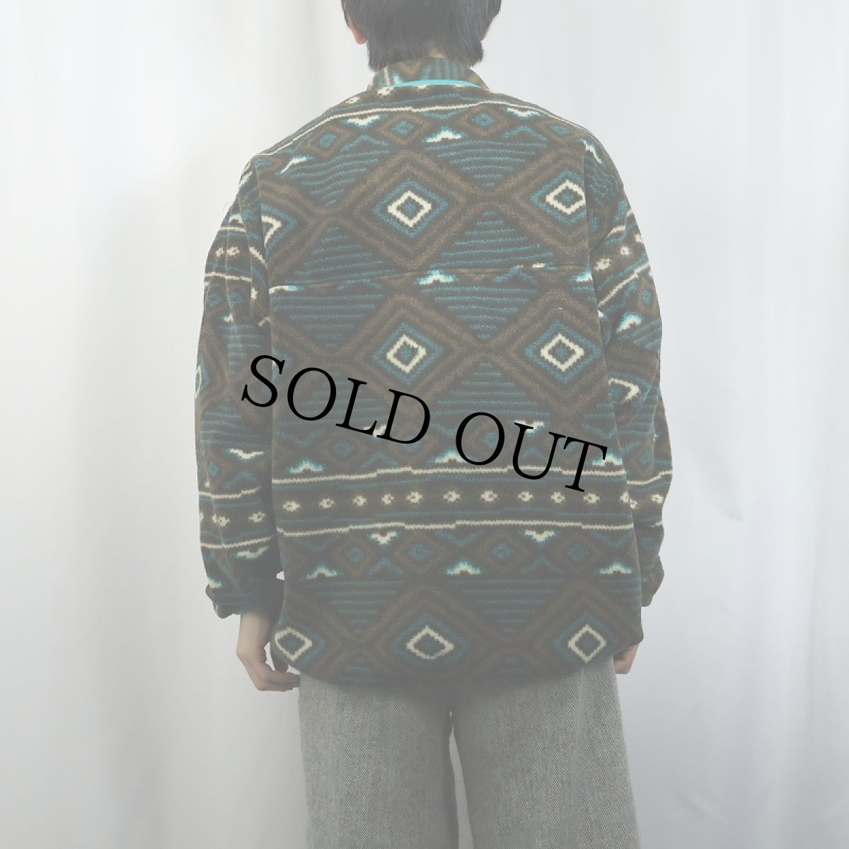 画像3: 2013AW Patagonia 総柄 スナップT L (3)