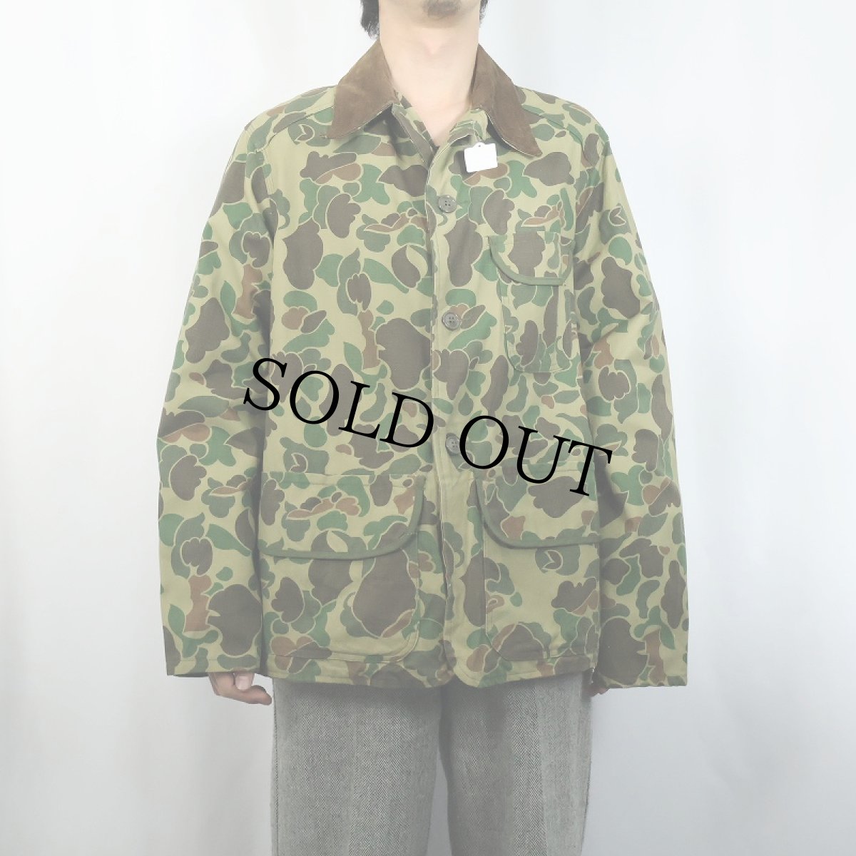 画像2: ダックハンターカモ柄 ハンティングジャケット M (2)