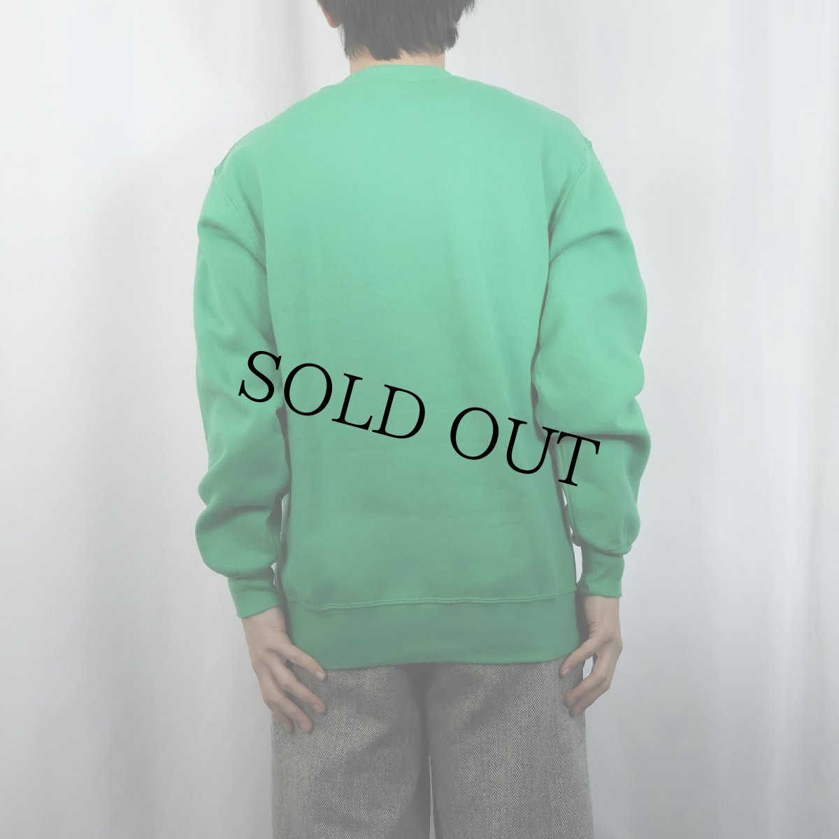 画像3: 90's RUSSELL ATHLETIC USA製 前V 無地スウェット M (3)