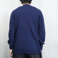 画像3: 90's duofold USA製 無地 2PLYカットソー NAVY L (3)