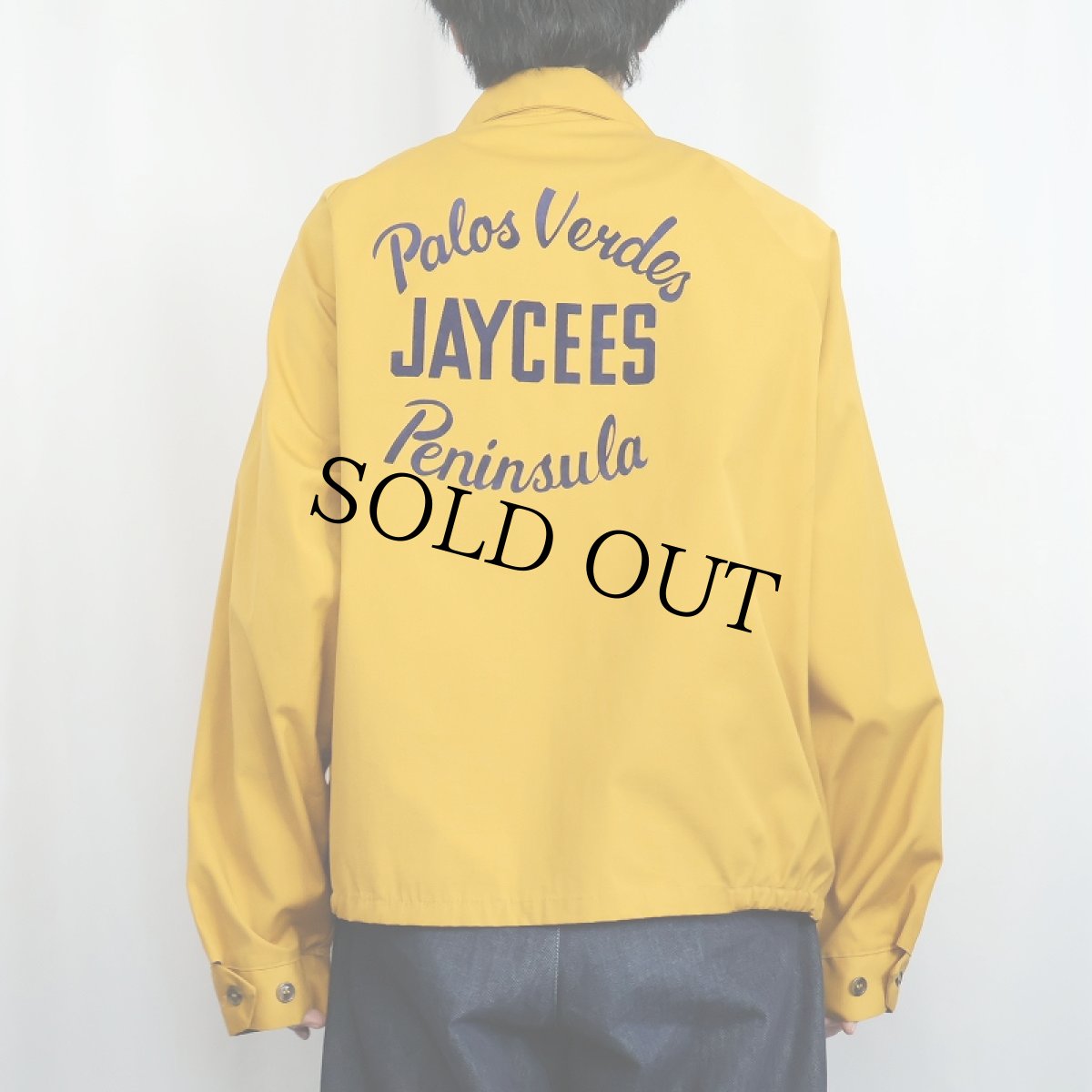 画像4: 60's Collegiate-Pacific "JAYCEES" フロッキープリント ドリズラージャケット XL (4)