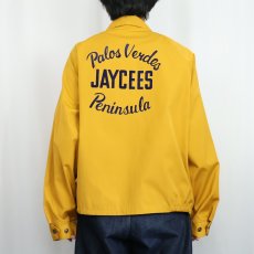 画像4: 60's Collegiate-Pacific "JAYCEES" フロッキープリント ドリズラージャケット XL (4)