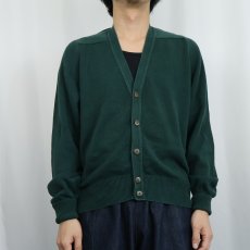 画像2: 80〜90's L.L.Bean USA製 コットンニットカーディガン M (2)