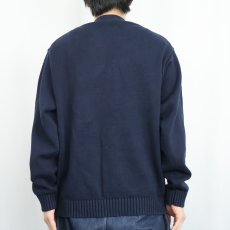 画像3: L.L.Bean コットンニットカーディガン NAVY XL (3)