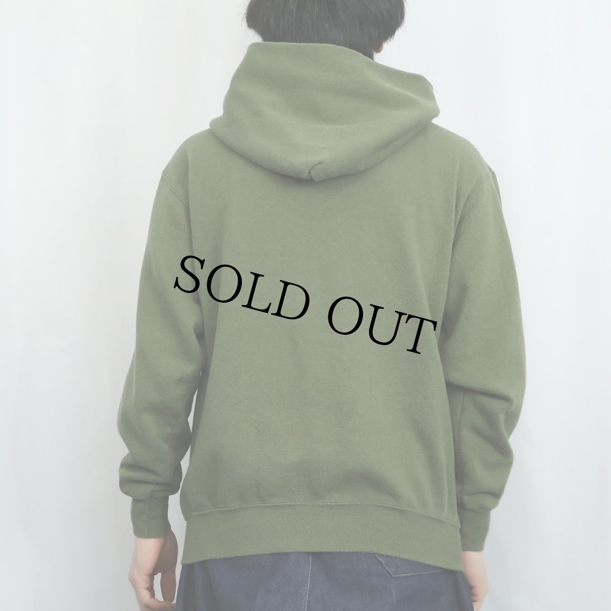 画像3: 90's〜 USMC プリント スウェットジップパーカー M (3)