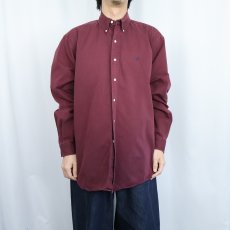 画像2: Ralph Lauren "BLAKE" ロゴ刺繍 コットンボタンダウンシャツ M (2)