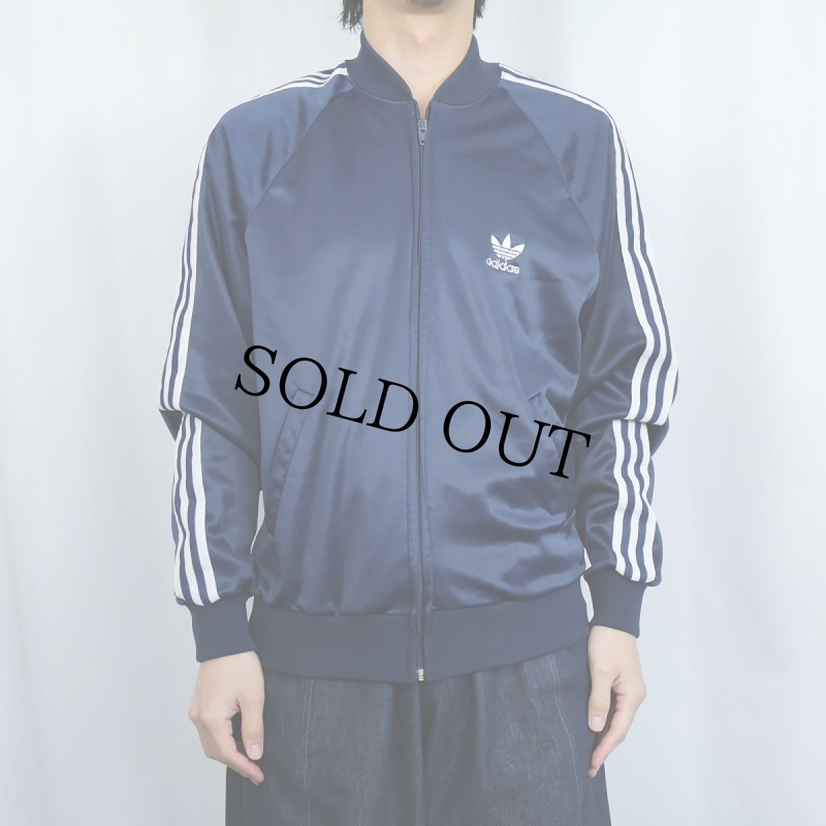 画像2: 80's adidas USA製 ATP トラックジャケット NAVY M (2)