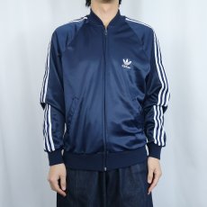 画像2: 80's adidas USA製 ATP トラックジャケット NAVY M (2)