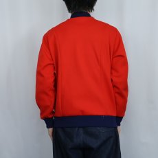 画像3: 80's adidas ロゴ刺繍 ポリエステル×コットン トラックジャケット SIZE18 (3)