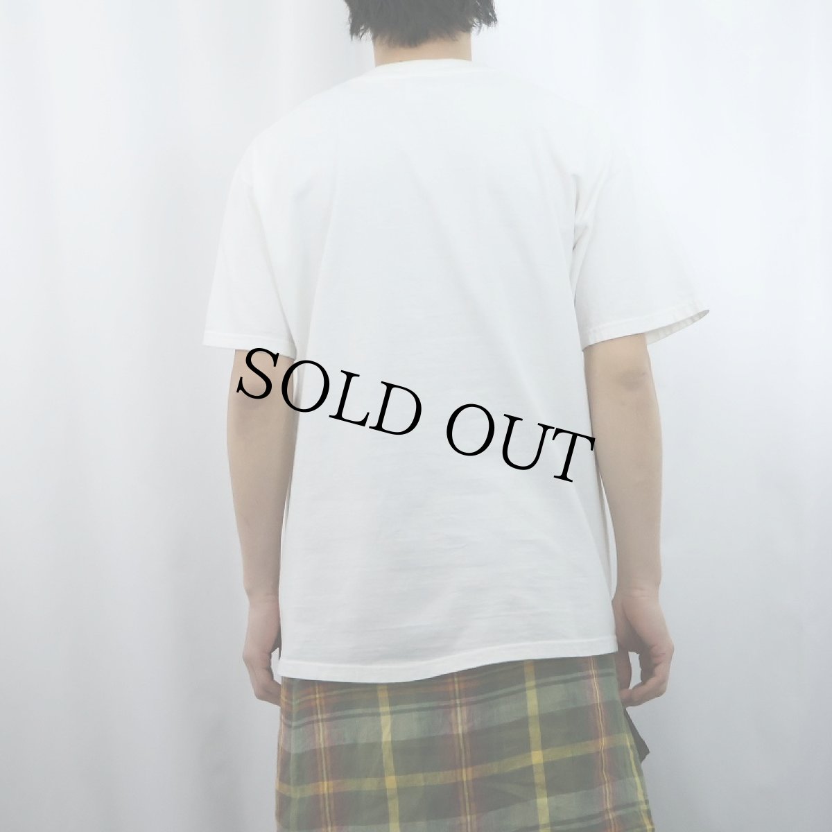 画像3: 90's "GOD PUT ME ON EARTH..." イラストプリントTシャツ L (3)