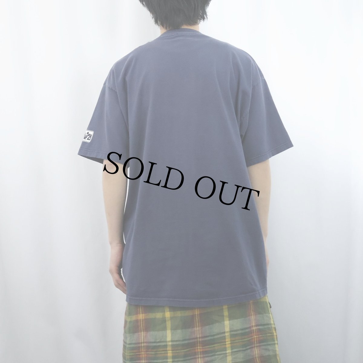 画像3: 90's TO THE EDGE "HELLO JOHN" ピクトグラム シュールイラストプリントTシャツ NAVY XL (3)