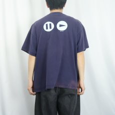 画像3: 2000's MTV ロゴプリントTシャツ NAVY XL (3)