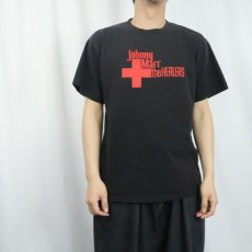 画像2: Johnny Marr + The Healers "BOOMSLANG" バンドプリントTシャツ BLACK M (2)