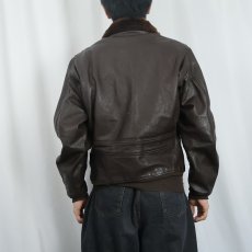画像3: 50's U.S.NAVY G-1フライトジャケット SIZE40 (3)