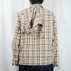 画像3: 50's Woolrich USA製 チェック柄 コットン アノラックパーカー S (3)