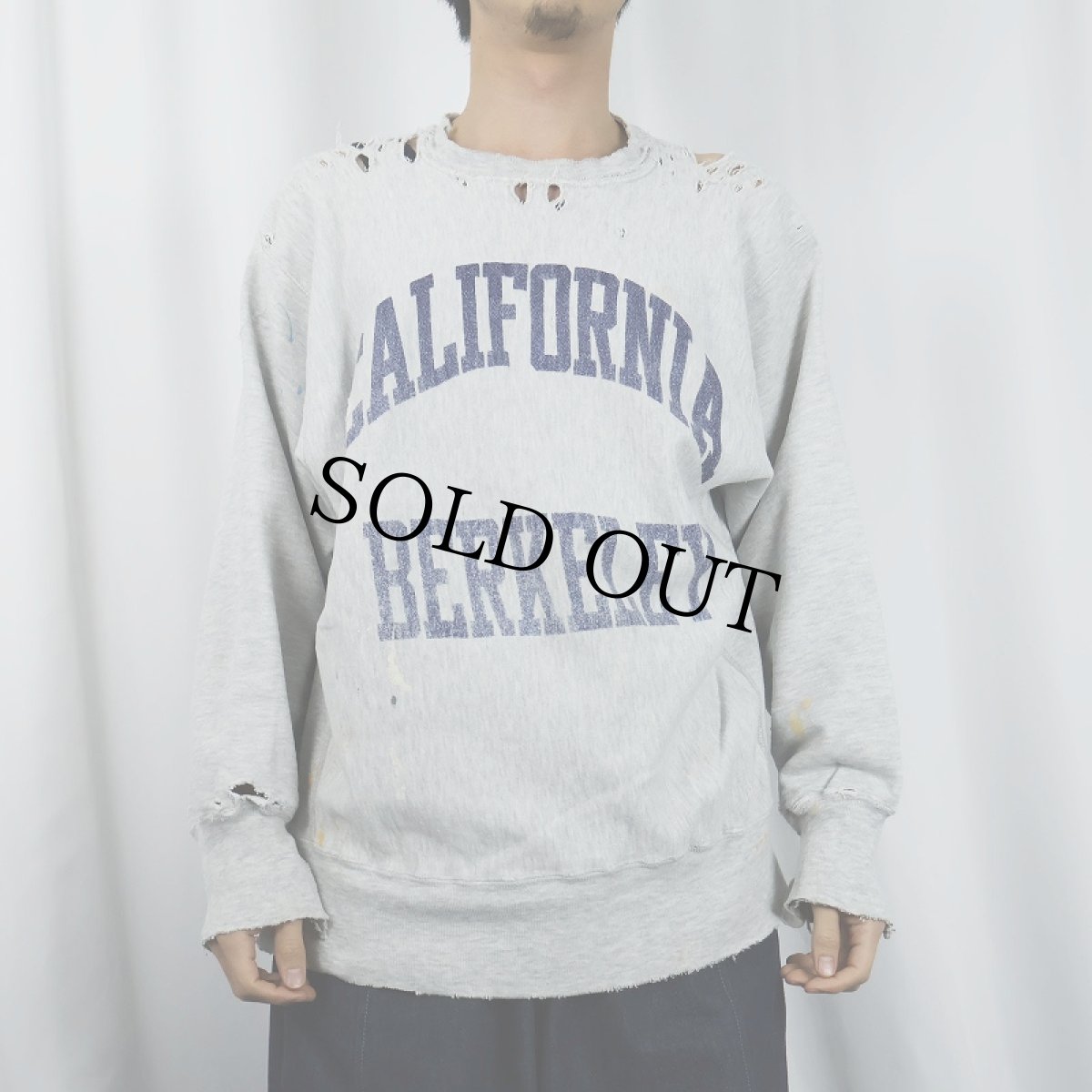 画像2: 90's Champion REVERSE WEAVE USA製 "CALIFORNIA BERKELEY" プリントスウェット L (2)