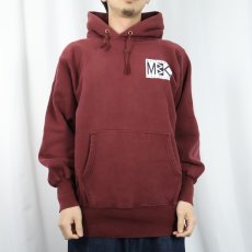 画像2: 90's Champion REVERSE WEAVE USA製 "MULTNOMAH BIBLE COLLEGE" プリントスウェットフーディー L (2)