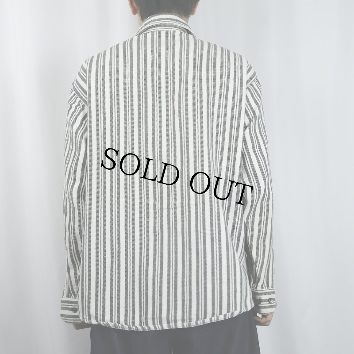 画像3: 80's ST JOHN'S BAY USA製 "BIGMAC FLANNEL" ストライプ柄 ヘビーネルシャツ L (3)