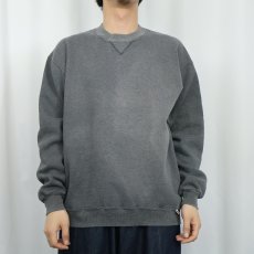 画像2: 80's RUSSELL ATHLETIC USA製 前V 無地スウェット XL (2)