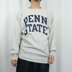 画像2: 90's Champion REVERSE WEAVE USA製 "PENN STATE" プリントスウェット XL (2)