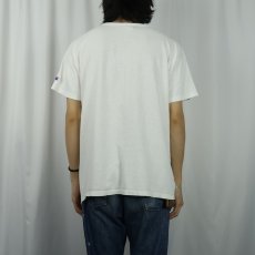画像3: 80〜90's Champion USA製 青刺繍タグ 中期 ロゴプリントTシャツ XL  (3)