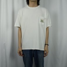 画像3: 90's BANANA REPUBLIC USA製 イルカプリント ポケットTシャツ XL (3)