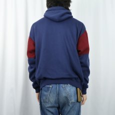 画像3: 90's OPEN TRAILS 裏サーマル ヘンリーネックスウェットフーディー L (3)