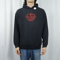 画像2: Diables de Sant Andreu プリントスウェットフーディー BLACK (2)